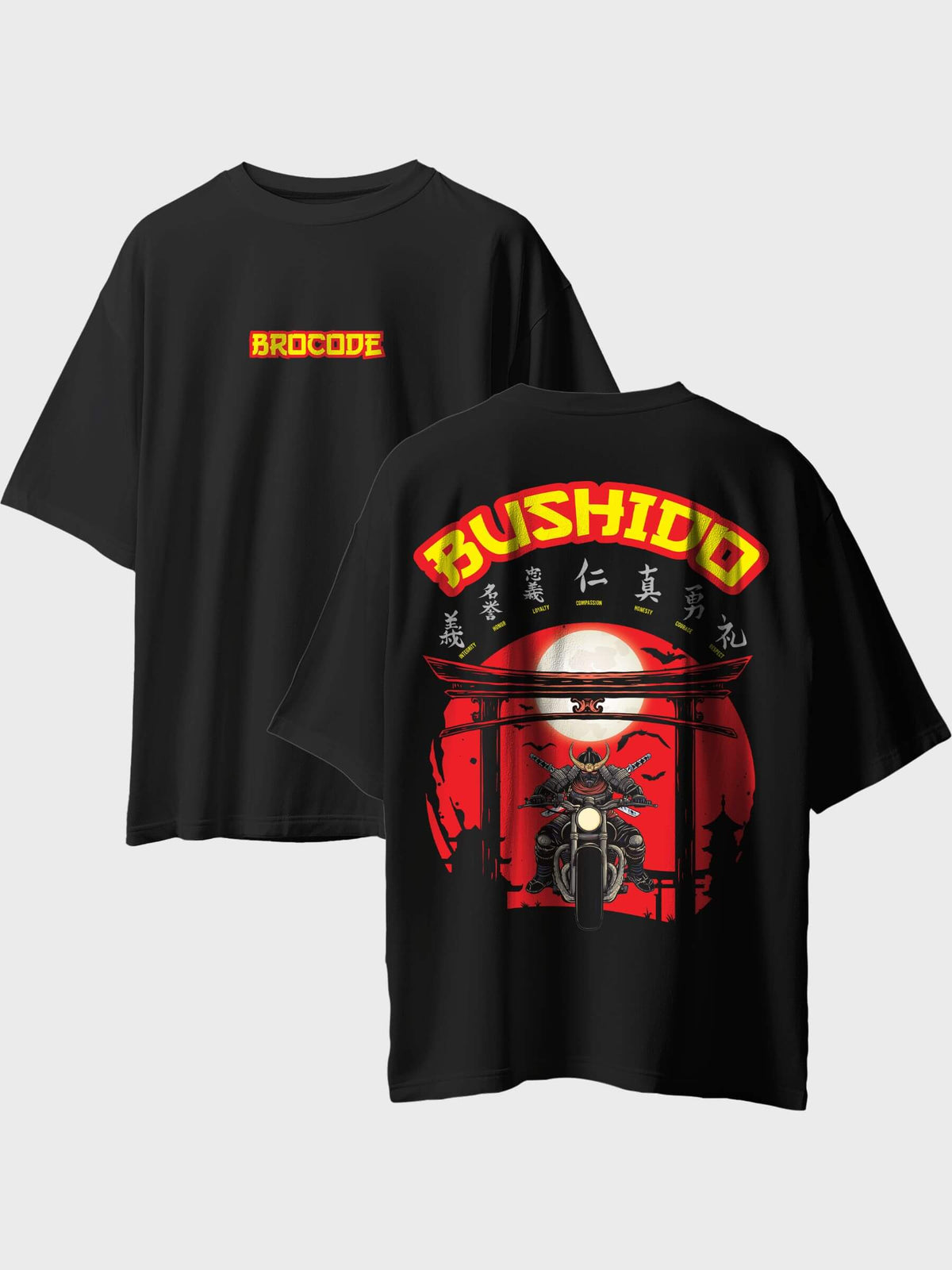 Biker Bro Code Oversized T-Shirt