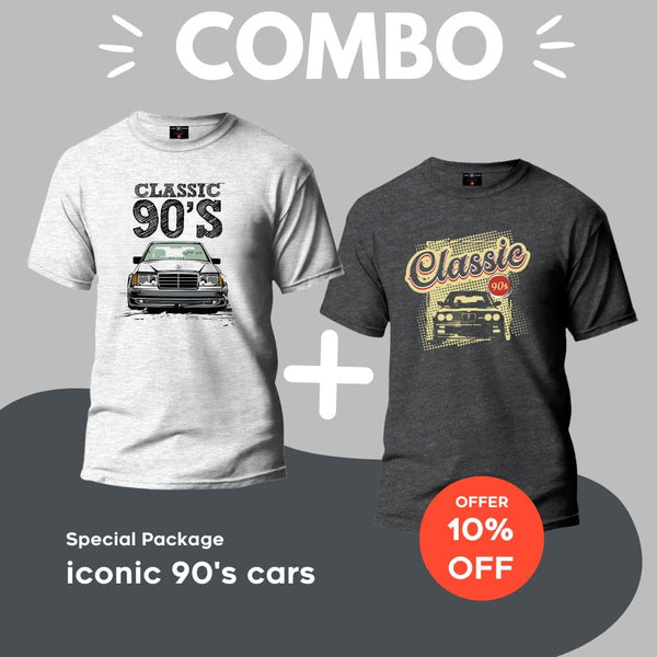 90s Cars T-Shirt Combo