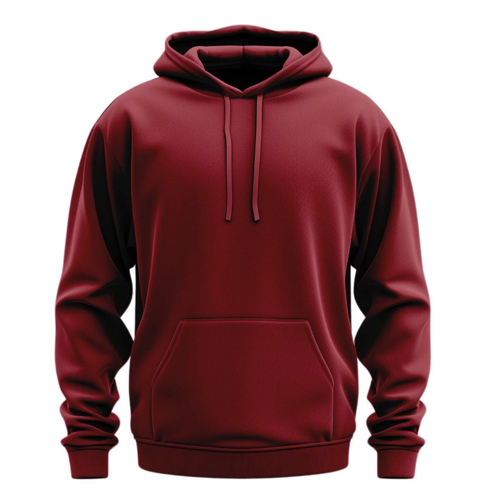Plain Maroon Hoodie – Vintage Vibes Warmth Chris Cross