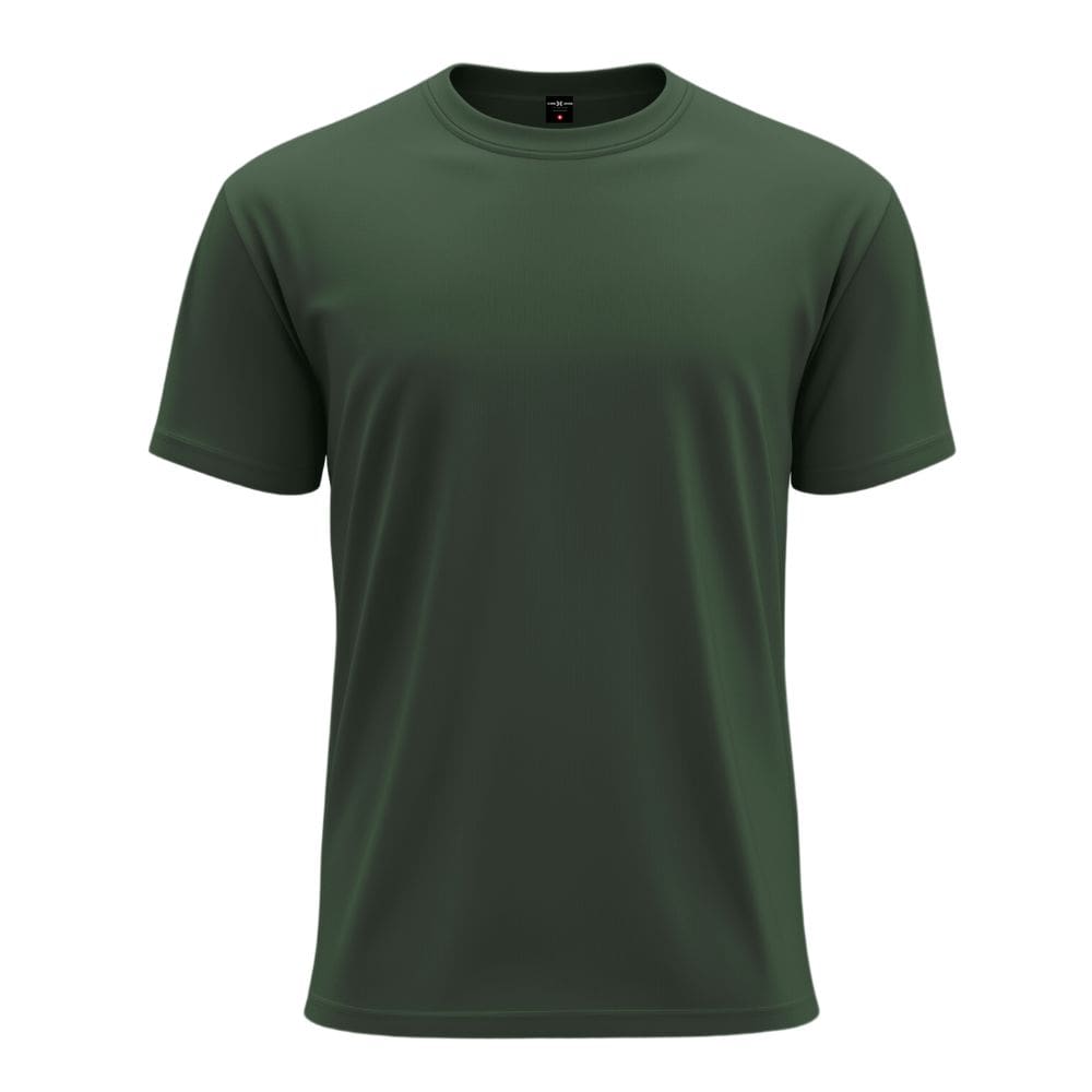 Plain Dark Green Shirt Men's Plain Full Sleeves Single Pocket