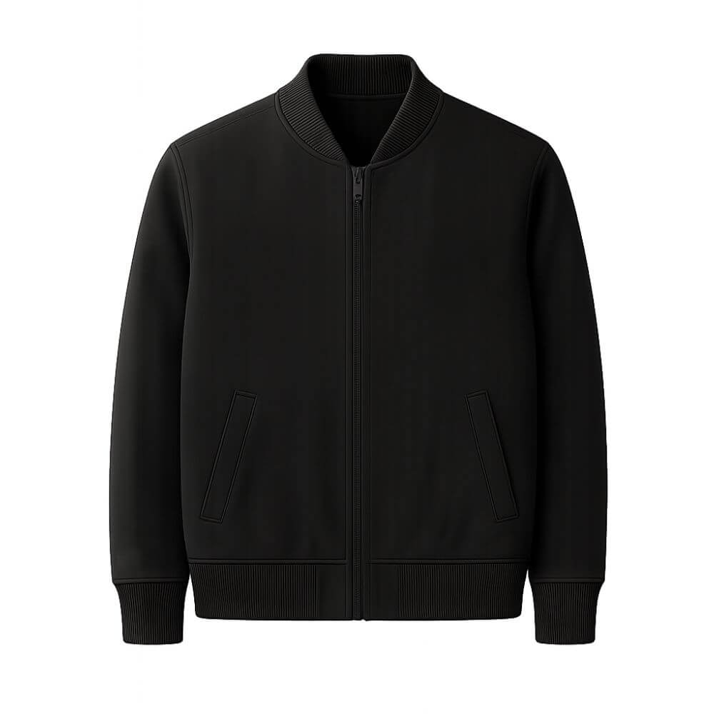 Bomber Fleece Jacket Black