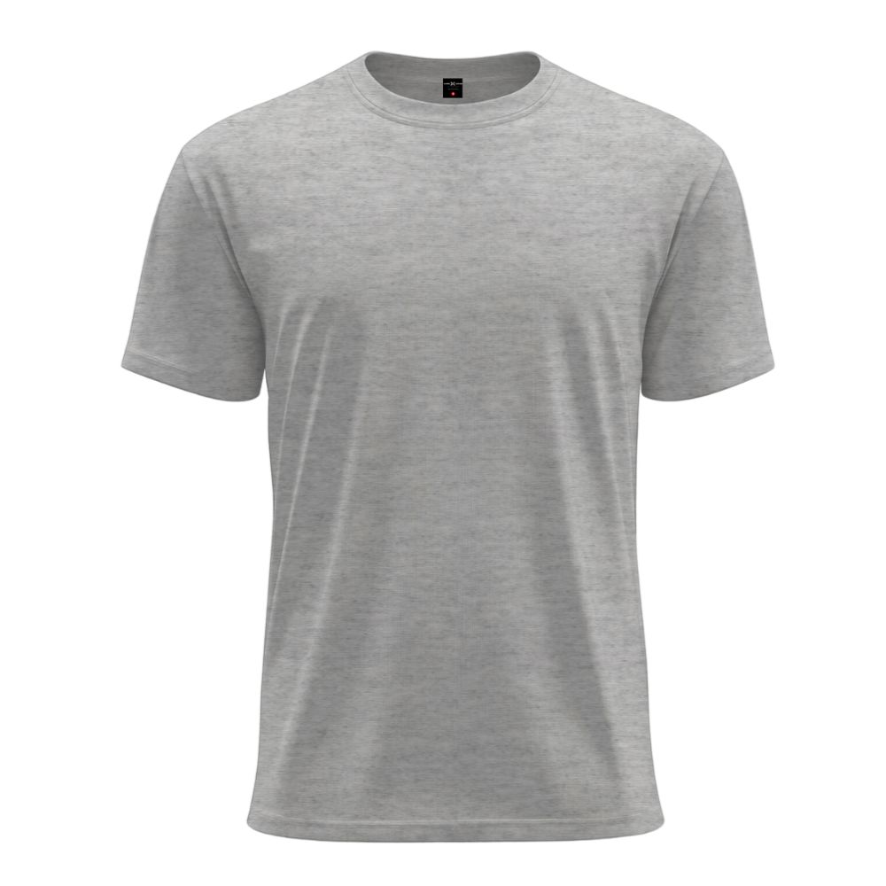 Plain Grey Melange T-Shirt