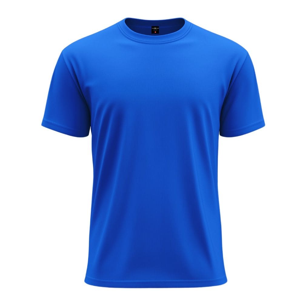 Round Neck 100 Rs T Shirt Plain Royal Blue T-Shirt