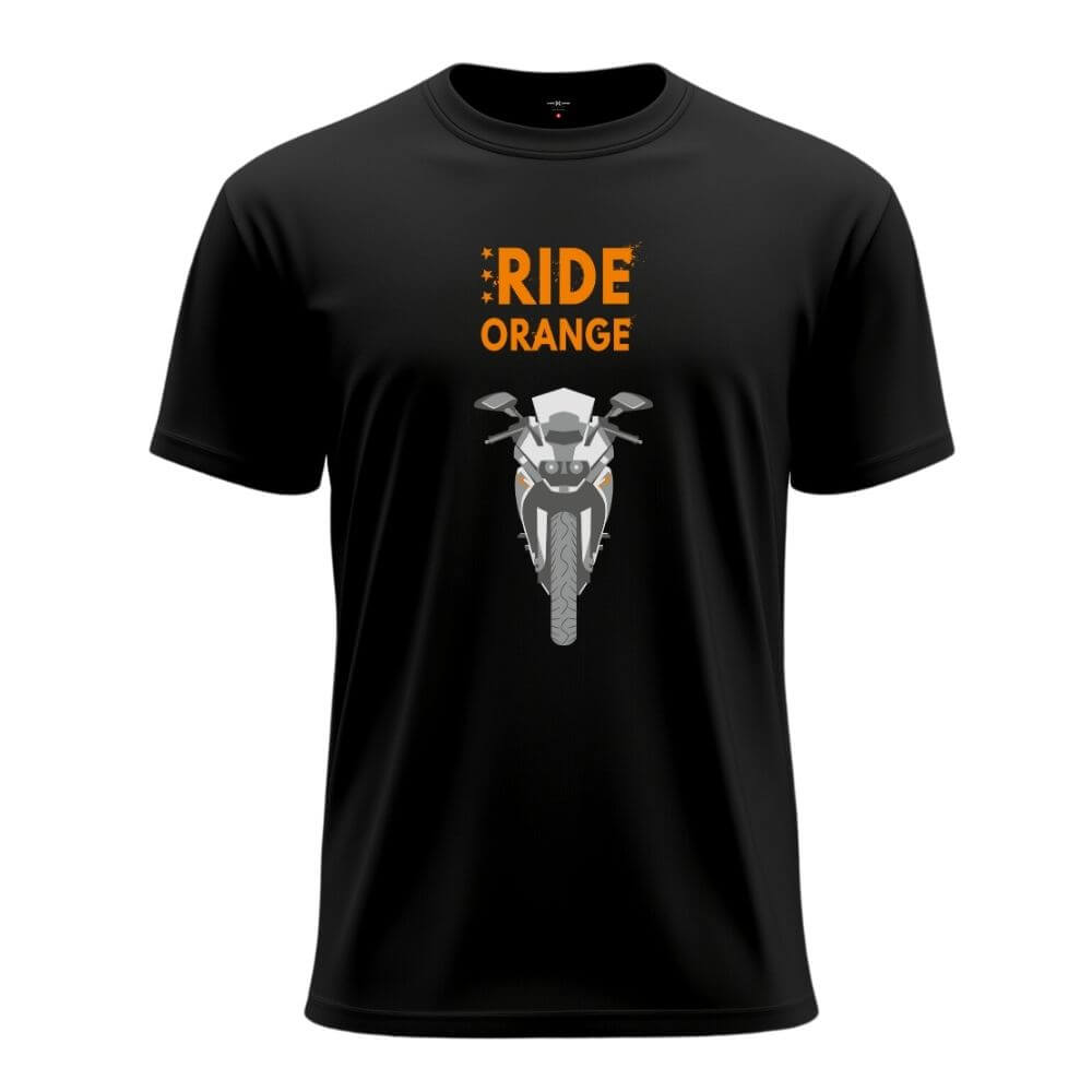 Chris Cross Biker T Shirt Ride Orange KTM RC 390