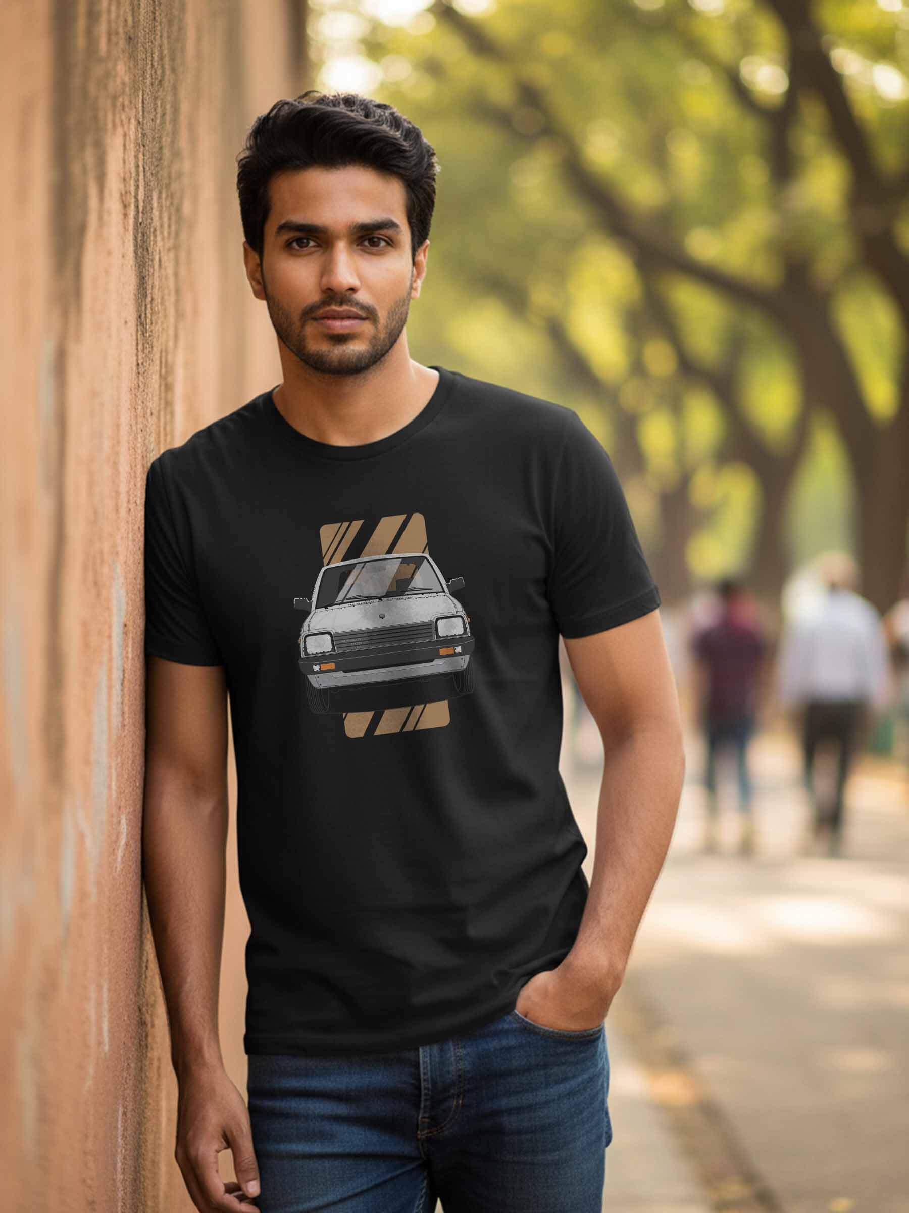 Maruti 800 Black T-Shirt