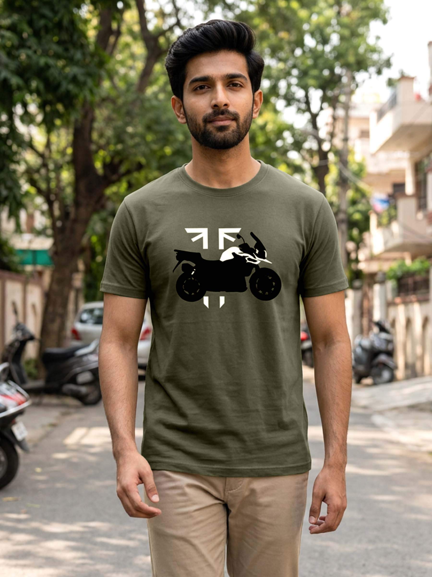 TROPHY CLOTHING オリーブグリーン ベスト サイズ40 Tiger 800 T-Shirt – Vintage Adventure Style | Chris Cross