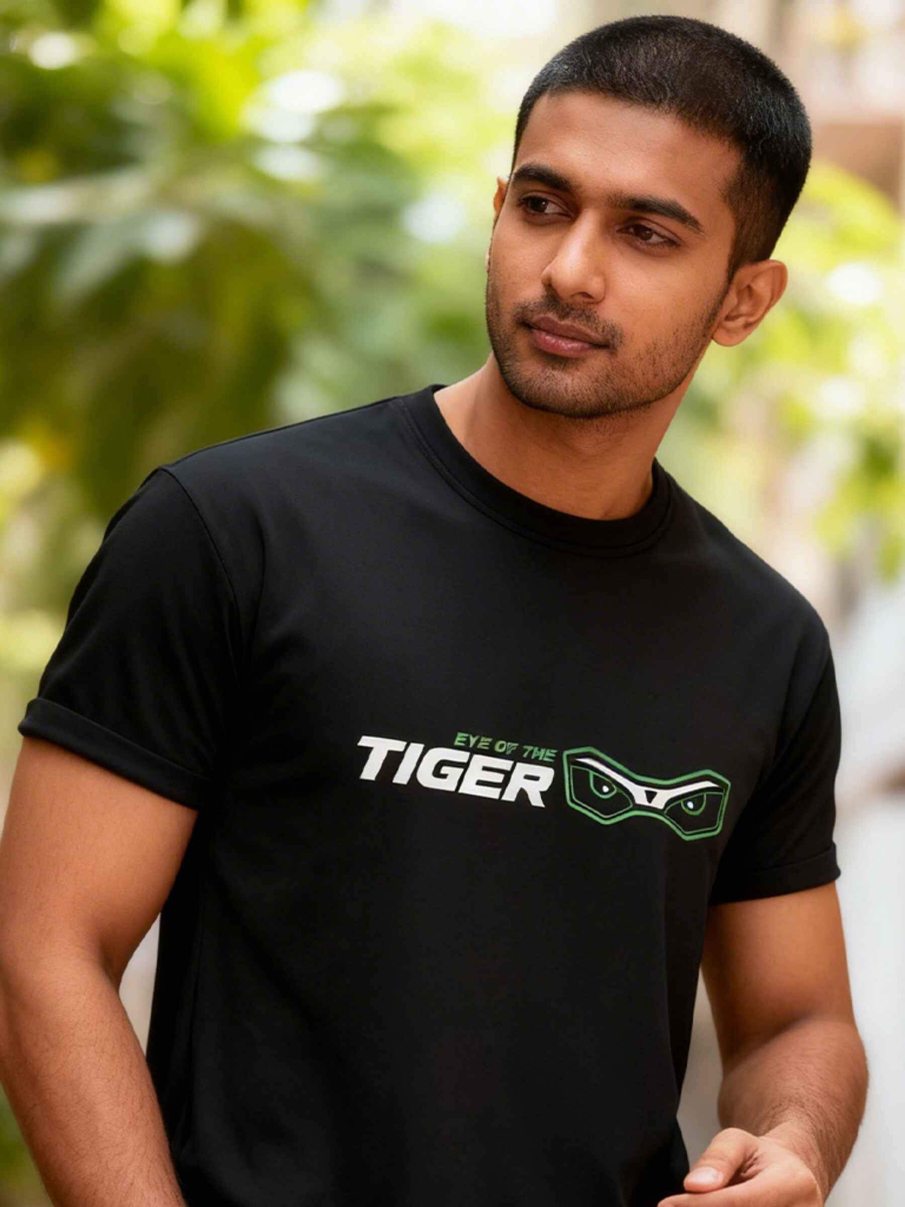 Auge des Tiger-T-Shirts