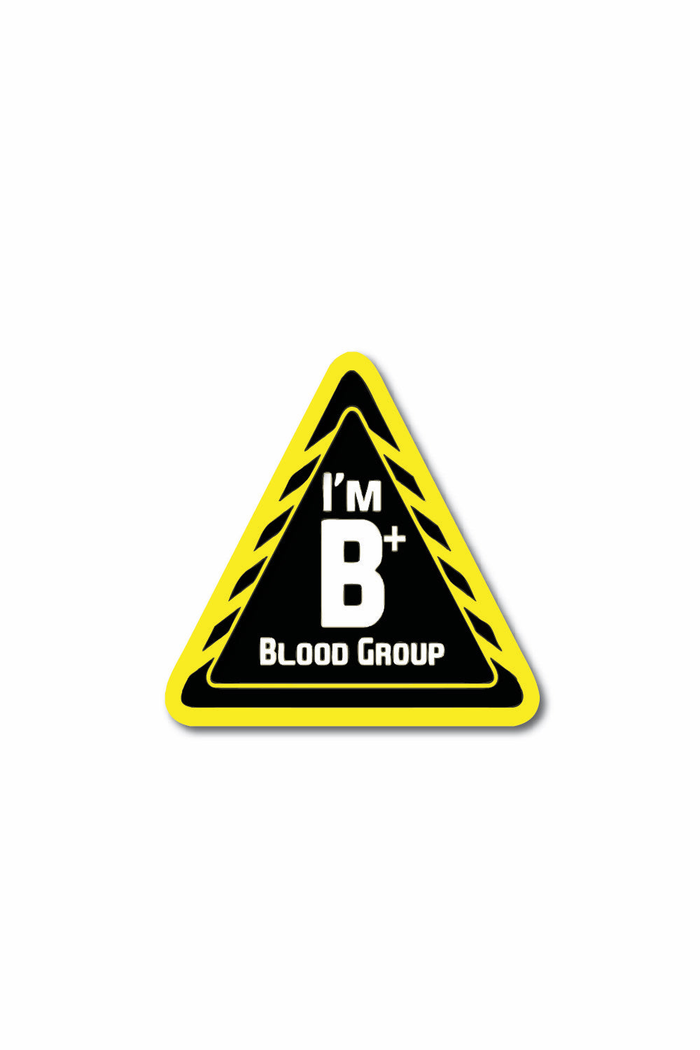 Blood Group Sticker: B Positive  Sticker for Helmet, Motorcycle –