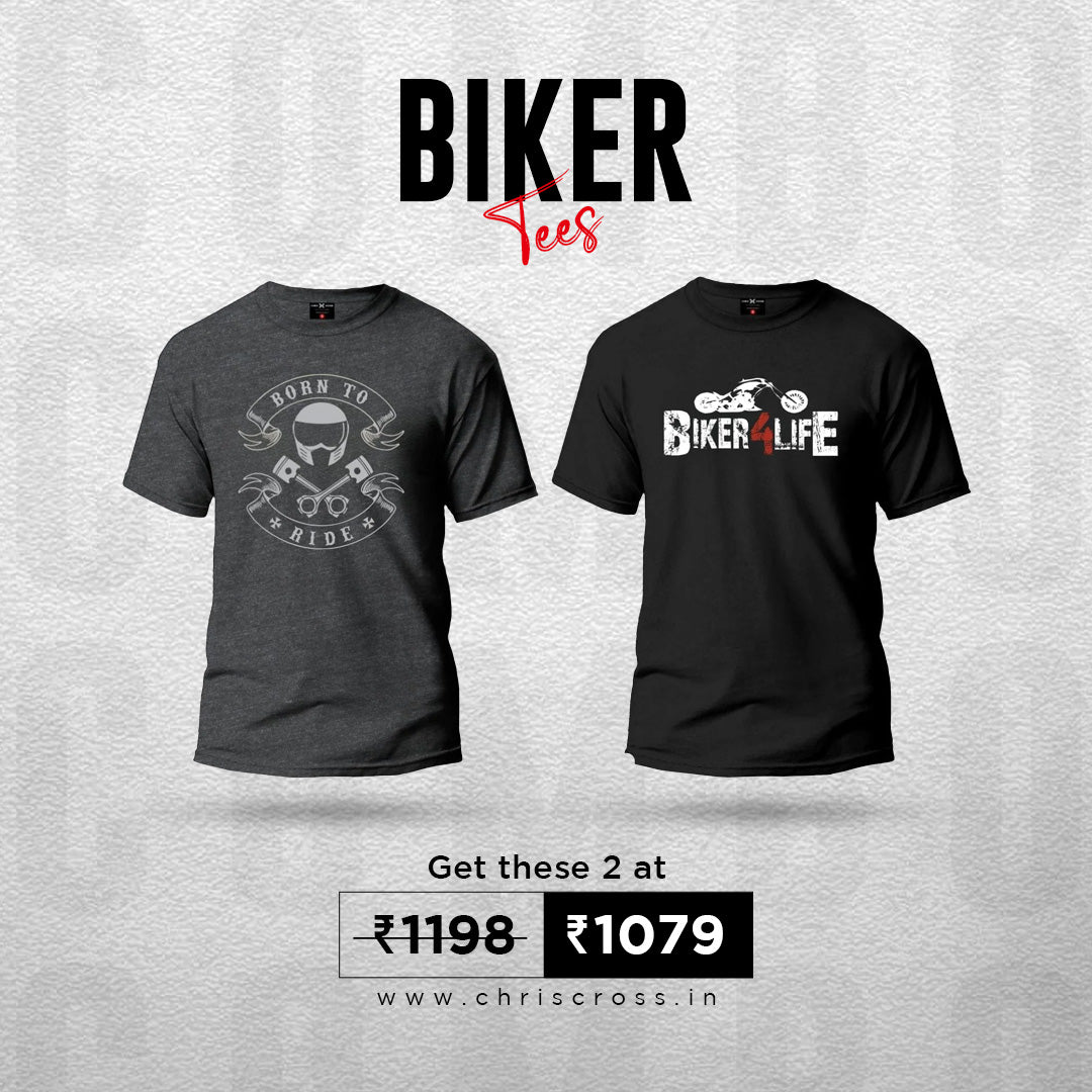 Biker Life T-shirt  Combo