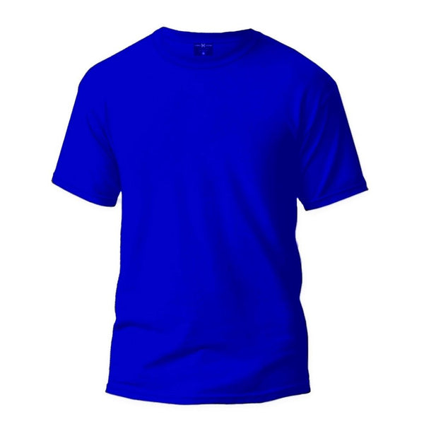 Chris Cross Men's Plain T-Shirt: Navy Blue –
