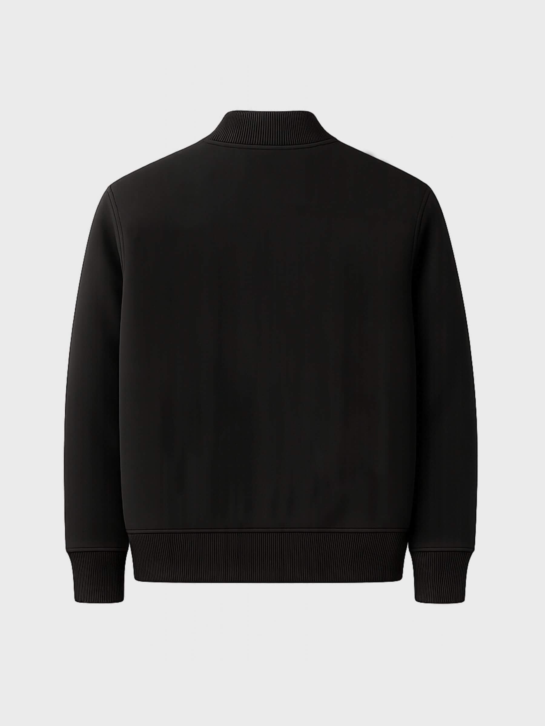 Bomber Fleece Jacket - Black