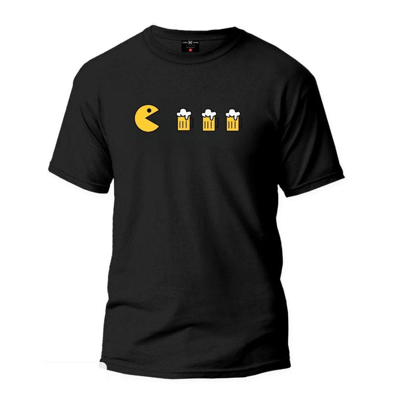 Bier-Pac-Man-T-Shirt