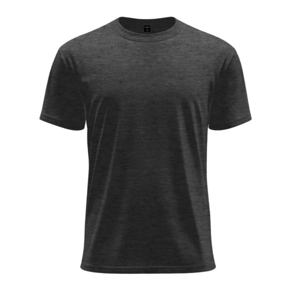 Plain Black Melange T-Shirt