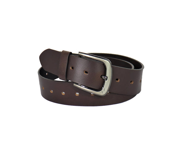 Classic Leather Belt (Brown) | Waist: 36"
