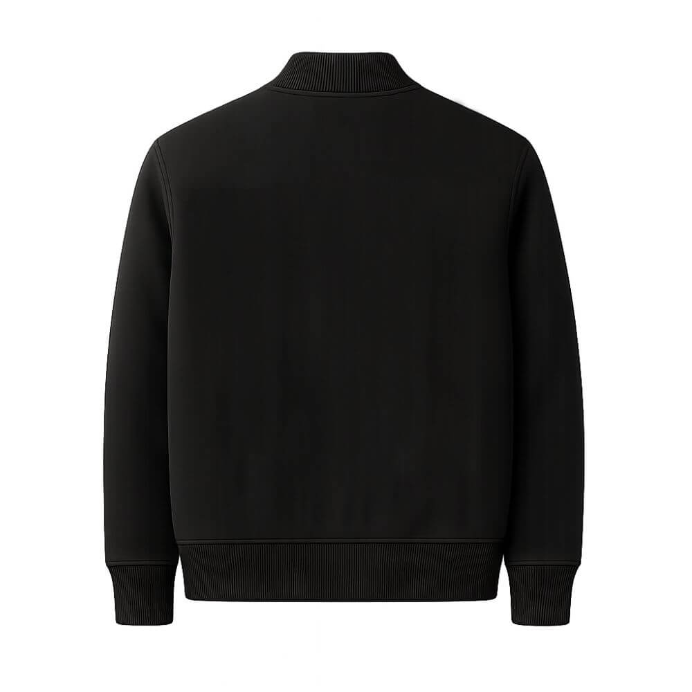 Bomber Fleece Jacket - Black