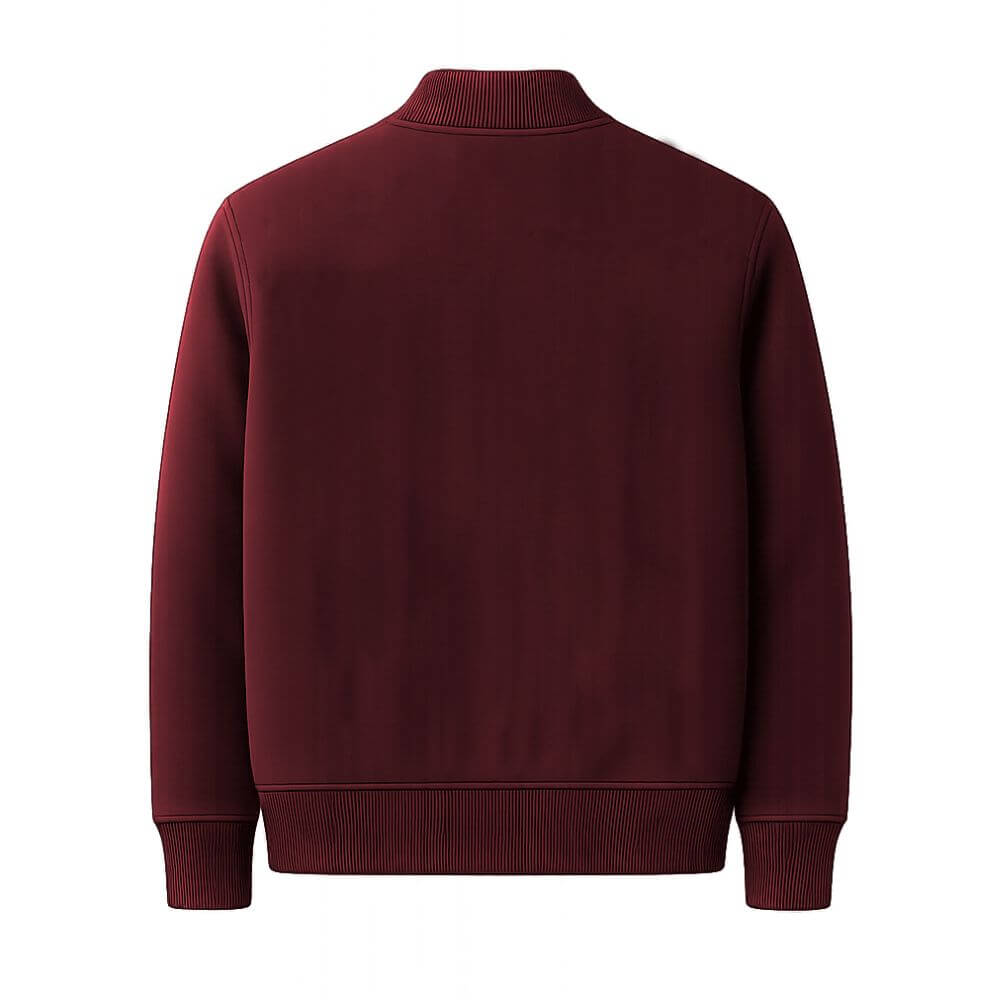 Bomber Fleece Jacket - Maroon