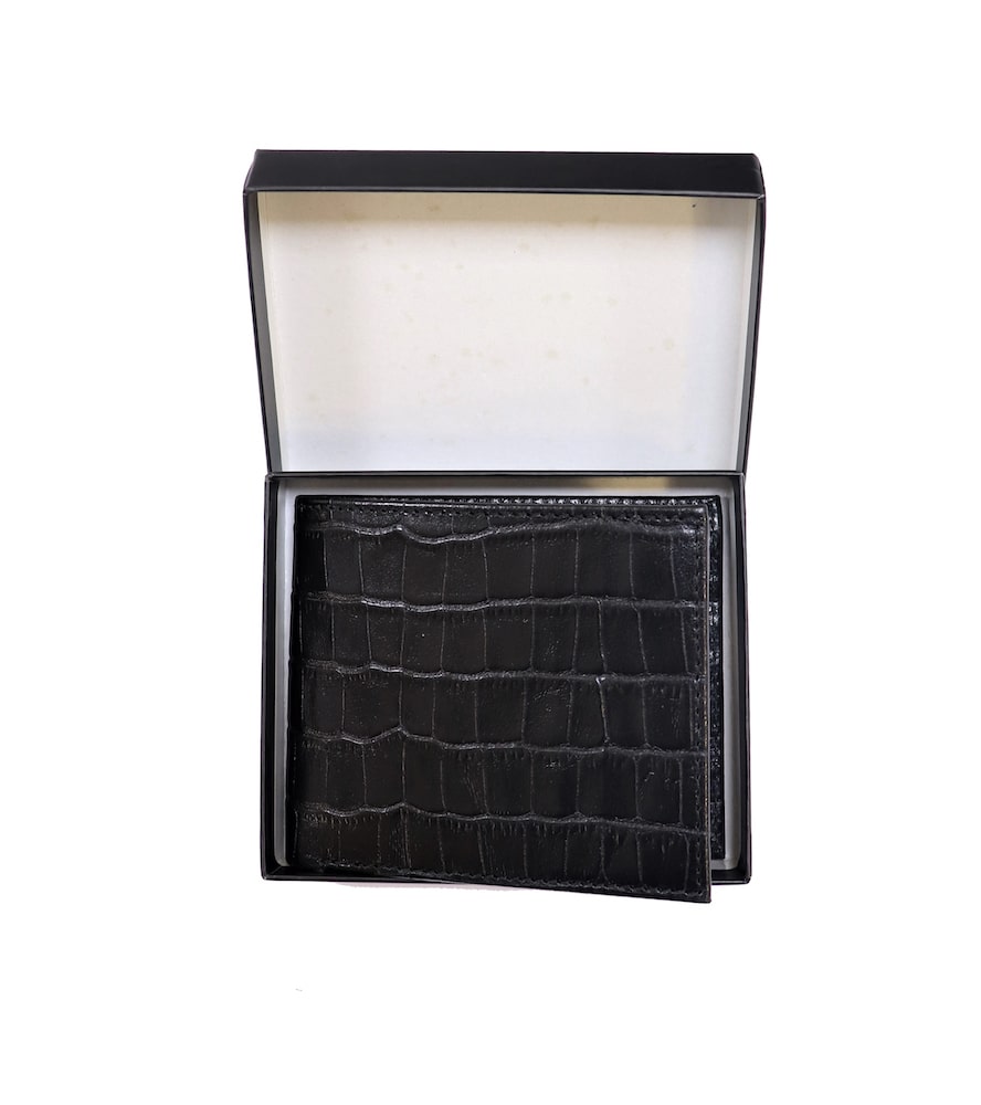 Mens Leather Wallet (Croco)