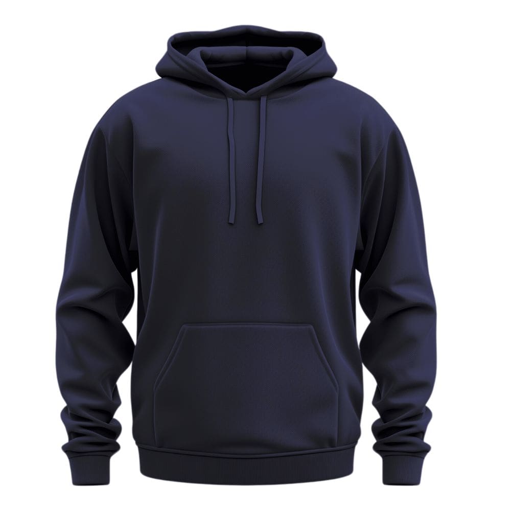 Plain Navy Blue Hoodie