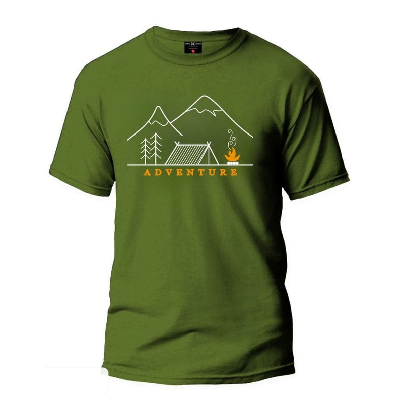 Camping-Abenteuer-T-Shirt