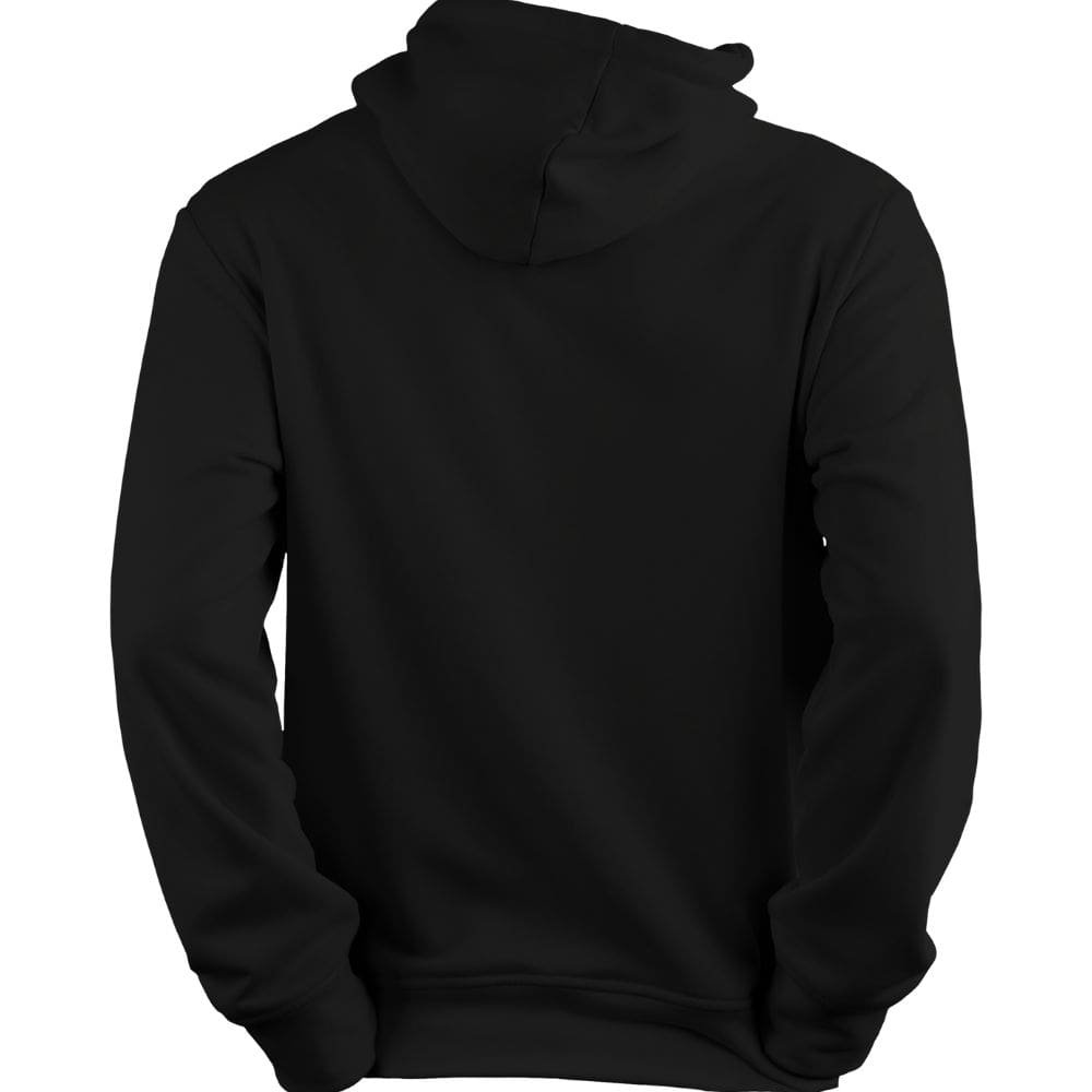 Plain ZIPPED Black hoodie