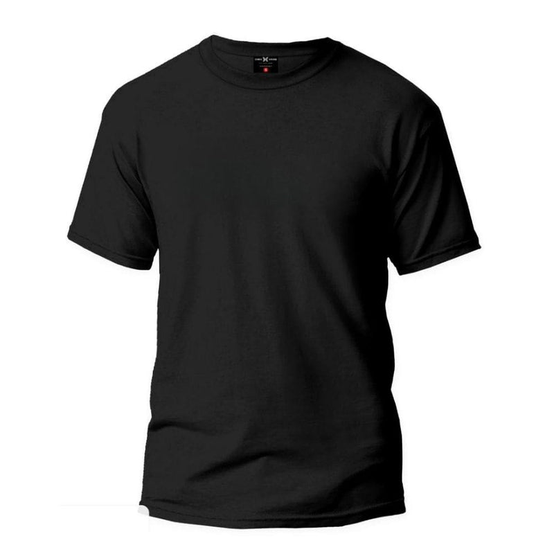 Chris Cross Men's Plain T-Shirt: Black – ChrisCross.in