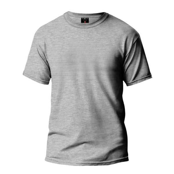 Plain Grey Melange T-Shirt