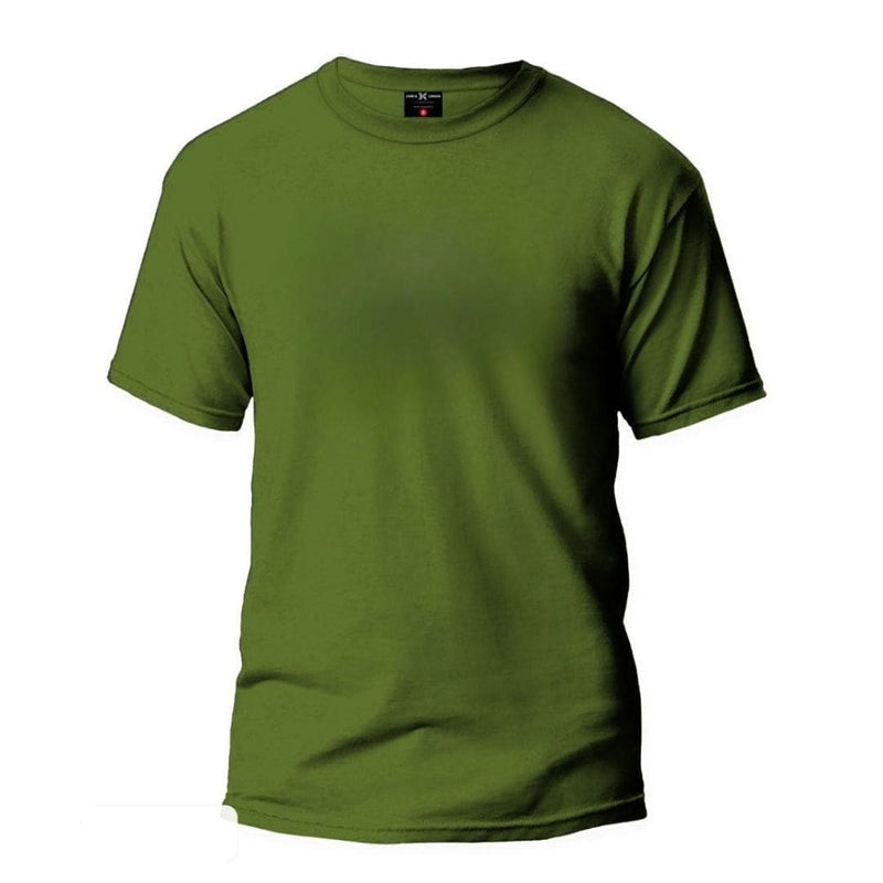 Einfaches olivgrünes T-Shirt