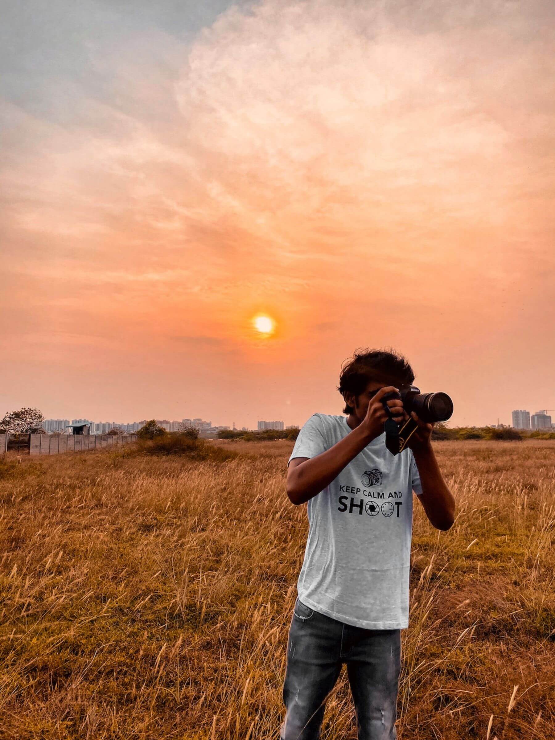 Keep Calm And Shoot Photographer's T Shirt