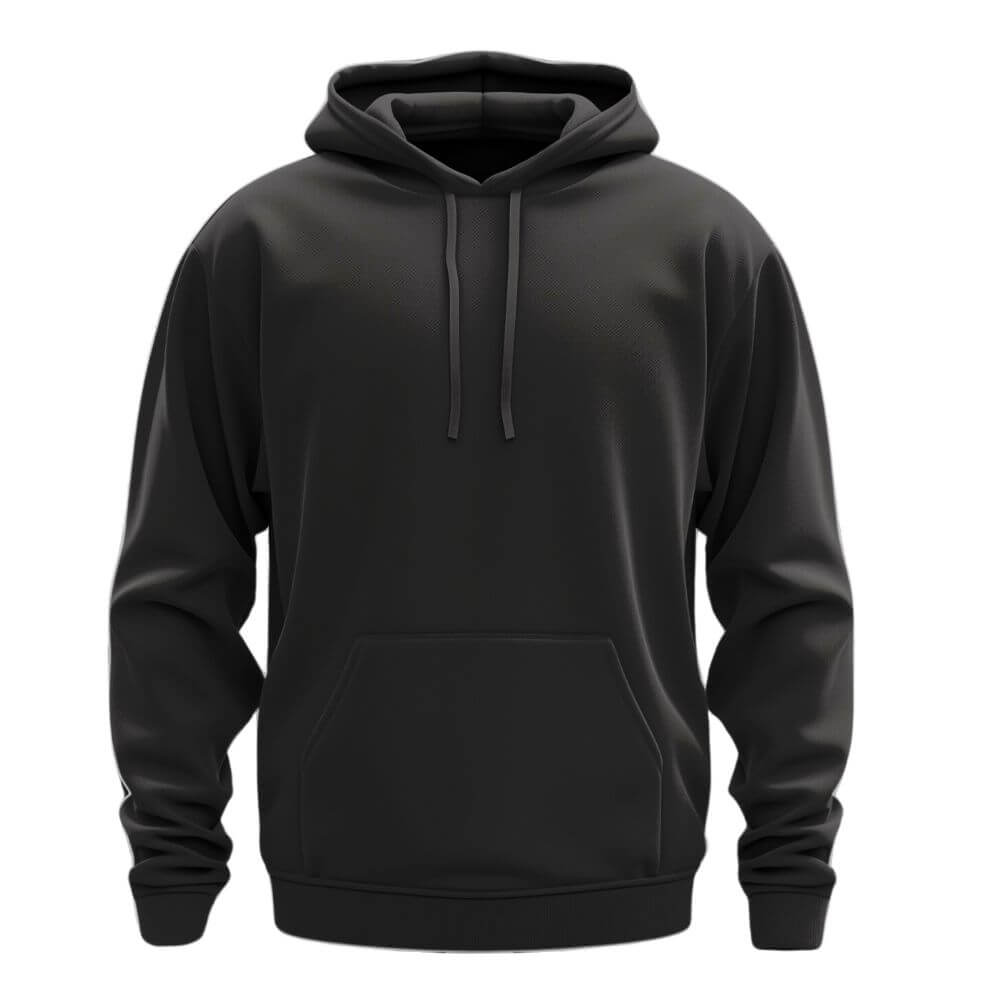 Plain Black Hoodie