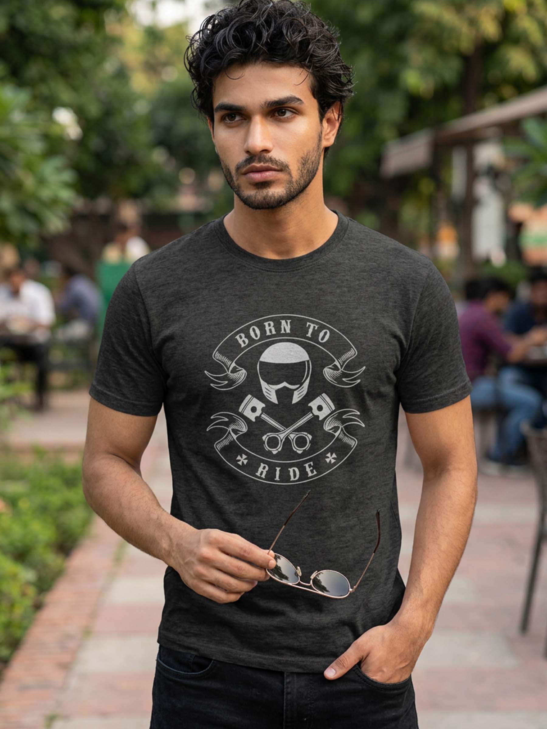 Born To Ride Biker T Shirt