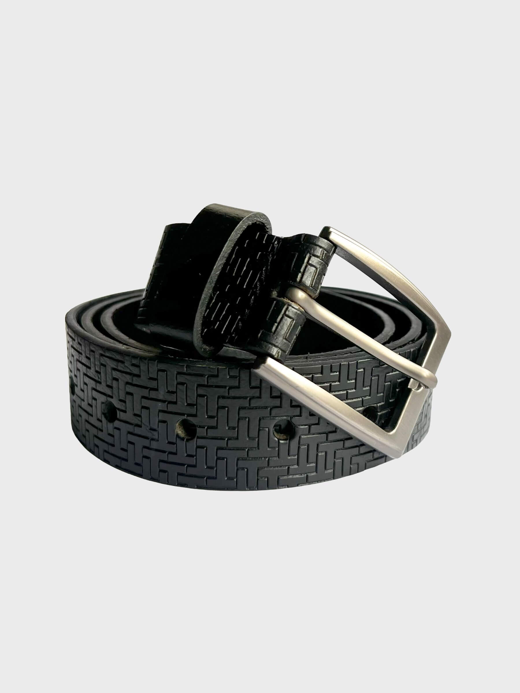 Gridlock Leather Belt