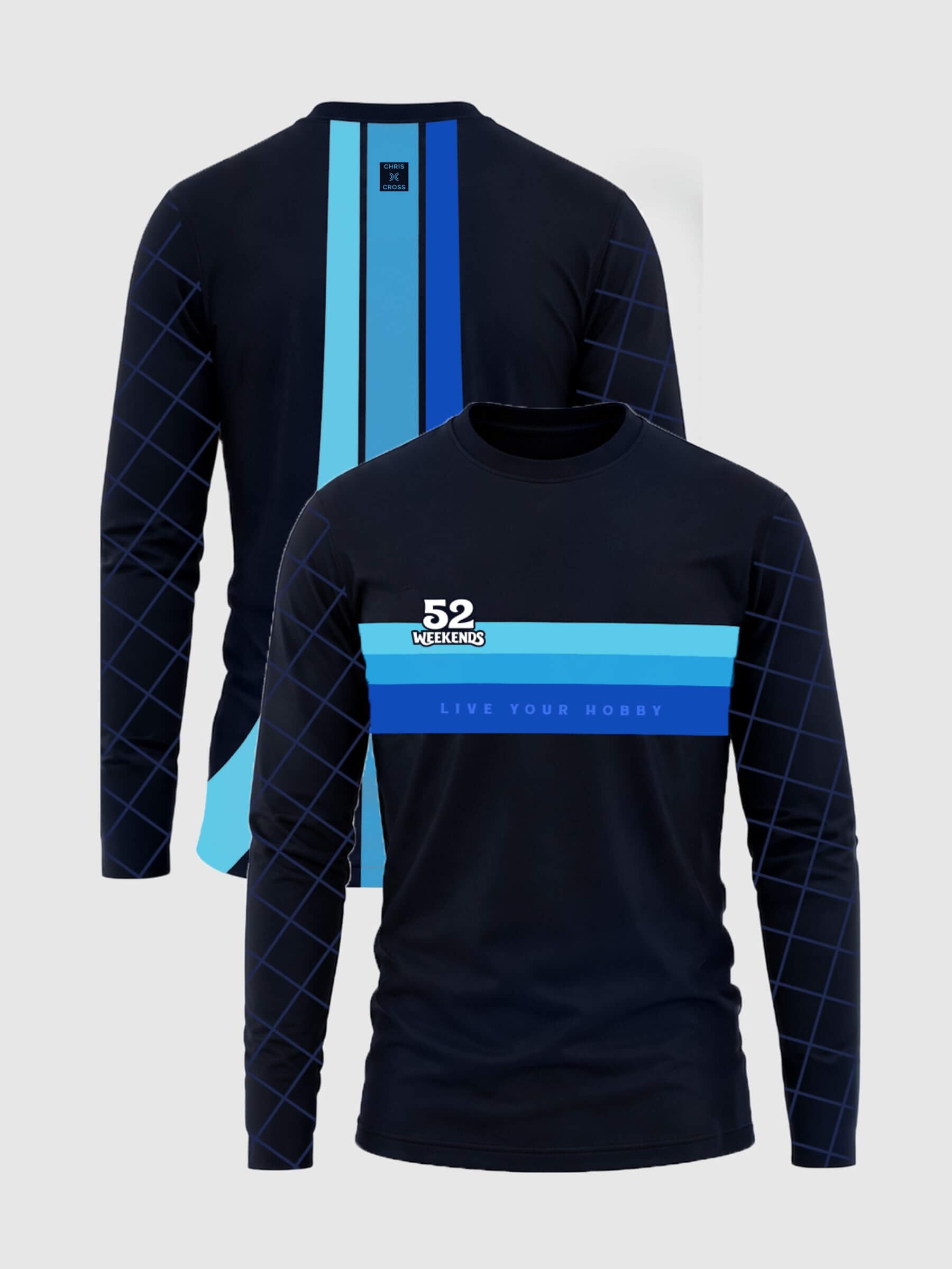 Retro Slipstream Blue Moto Jersey