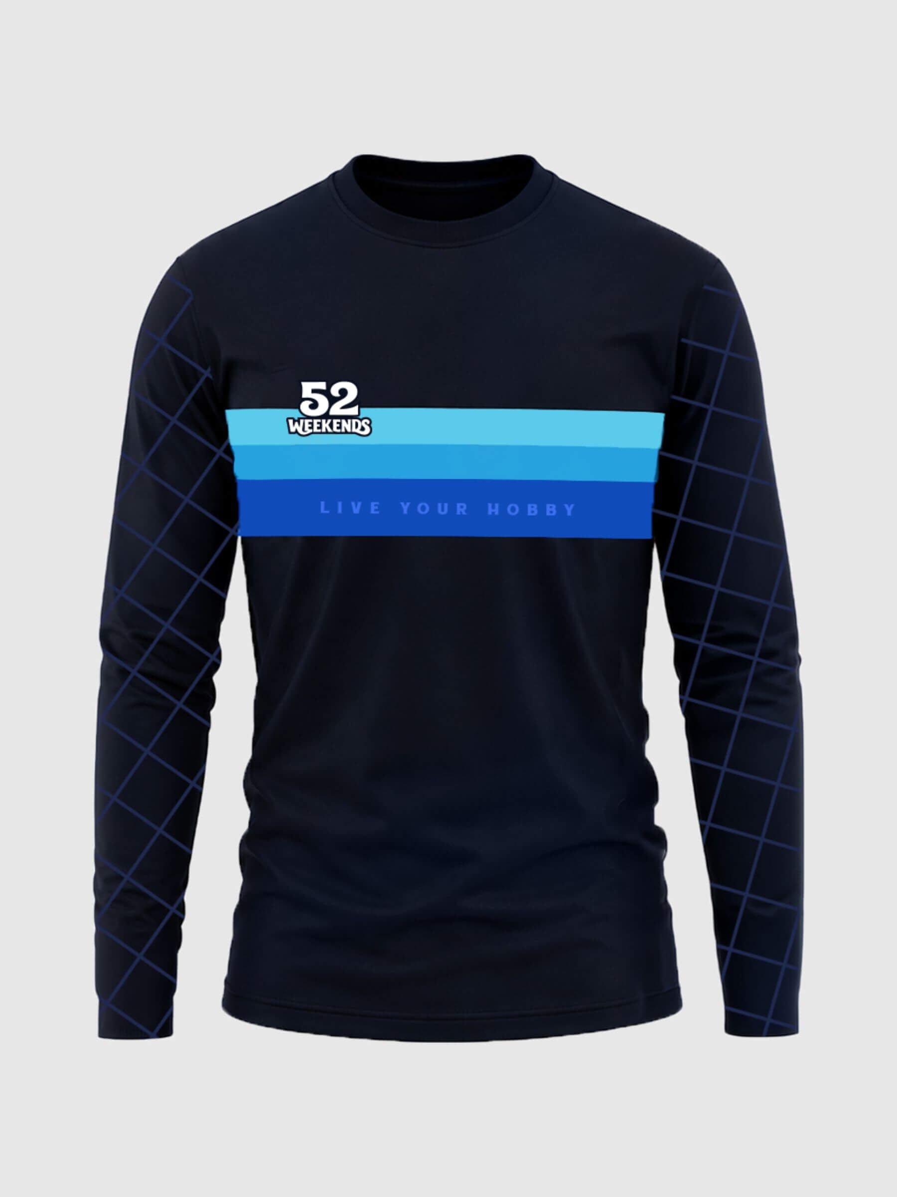 Retro Slipstream Blue Moto Jersey