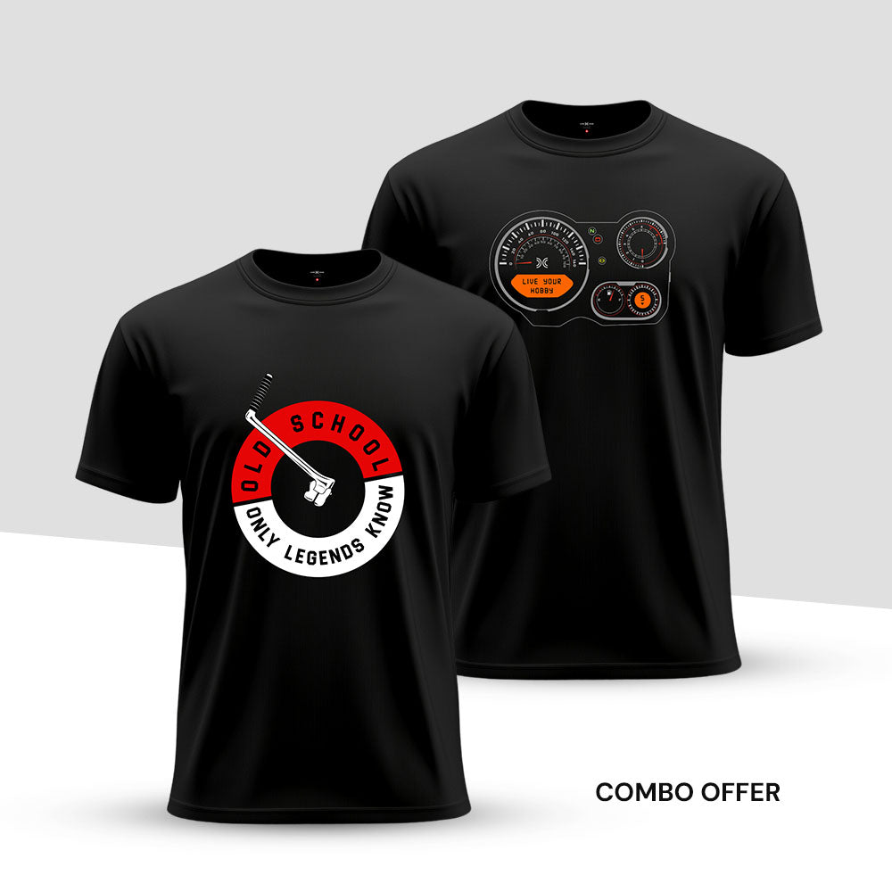 Old School T-shirt  Combo