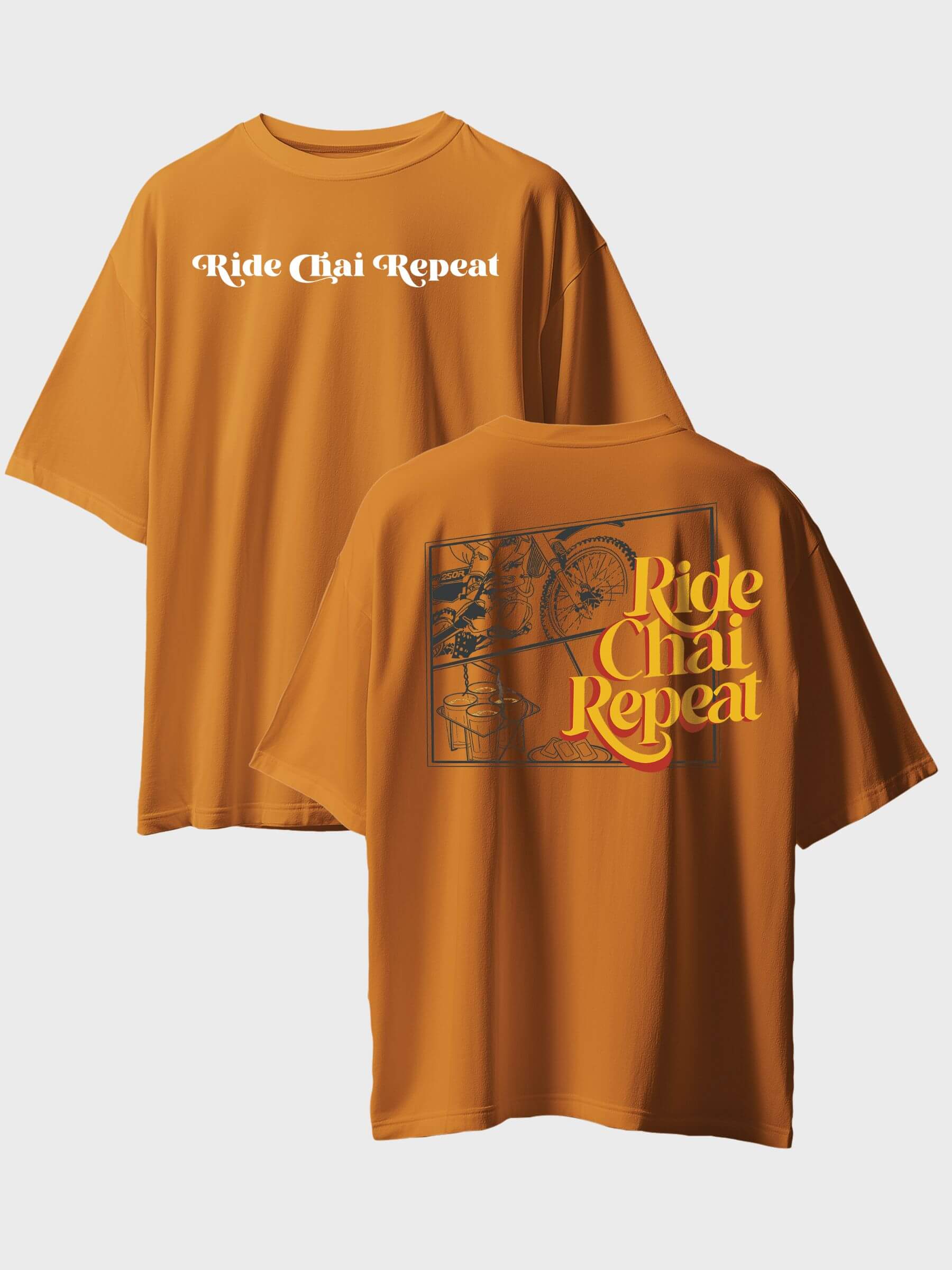 Ride Chai Repeat Oversized T-Shirt