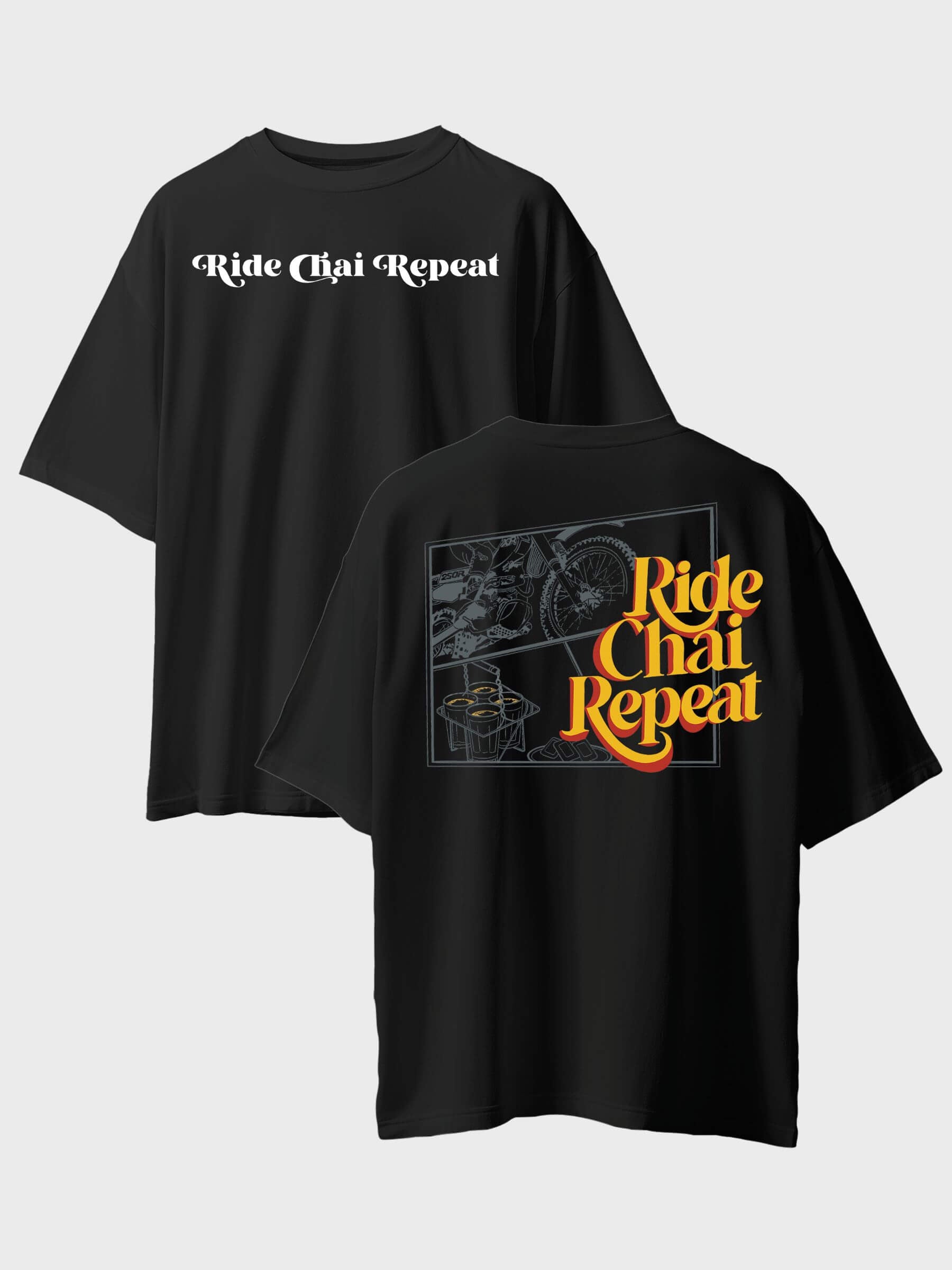 Ride Chai Repeat Oversized T-Shirt
