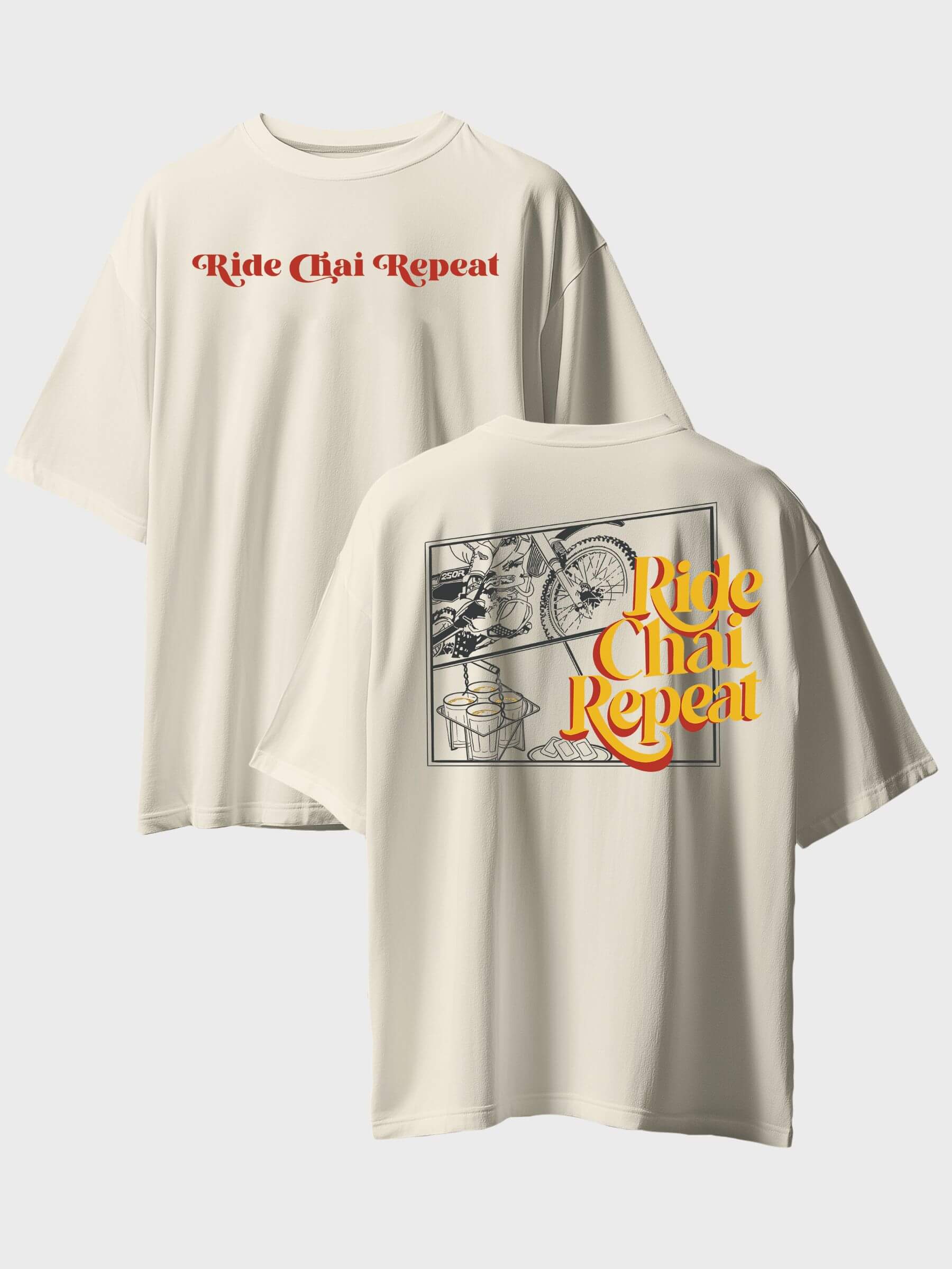 Ride Chai Repeat Oversized T-Shirt