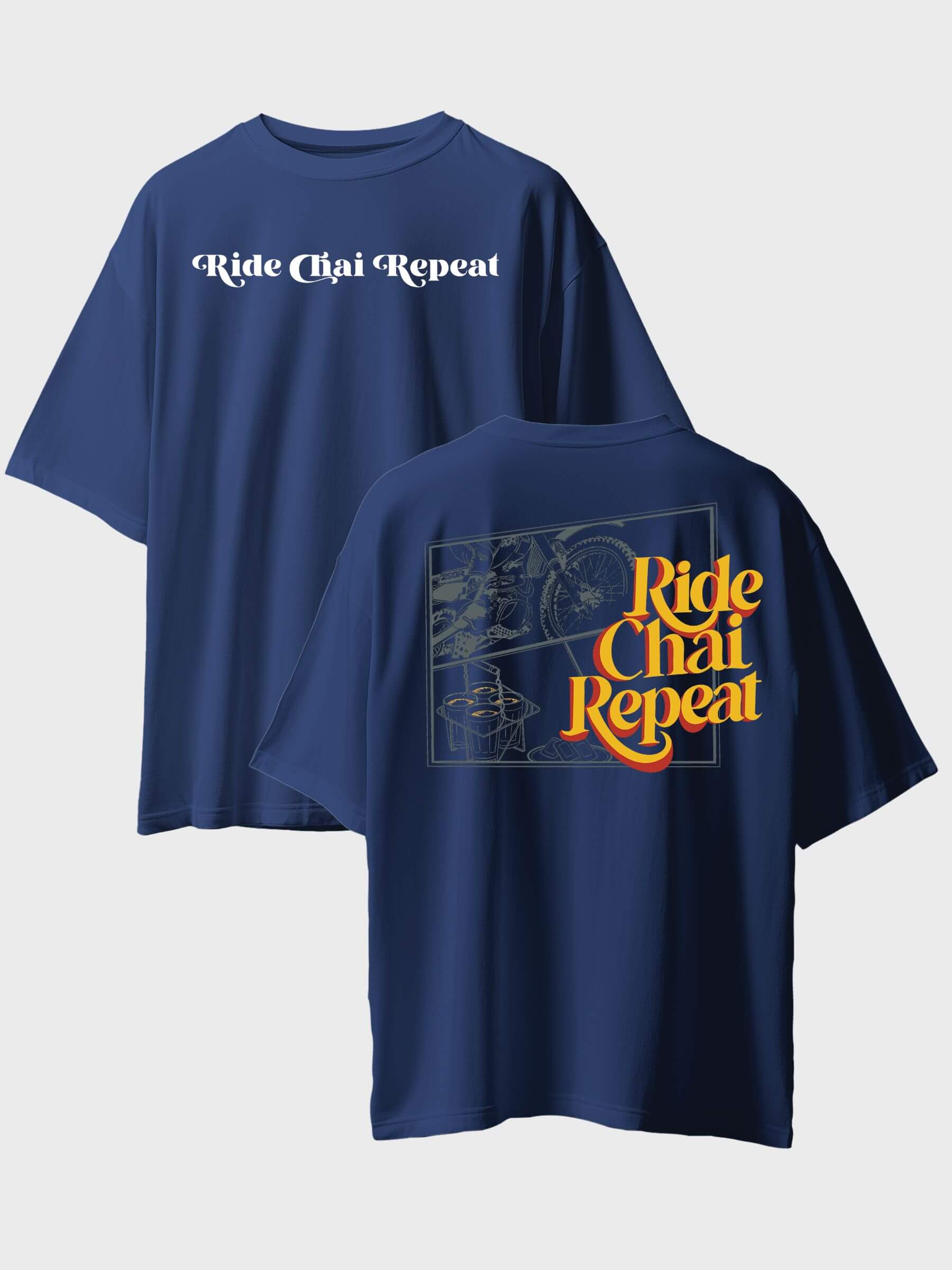 Ride Chai Repeat Oversized T-Shirt