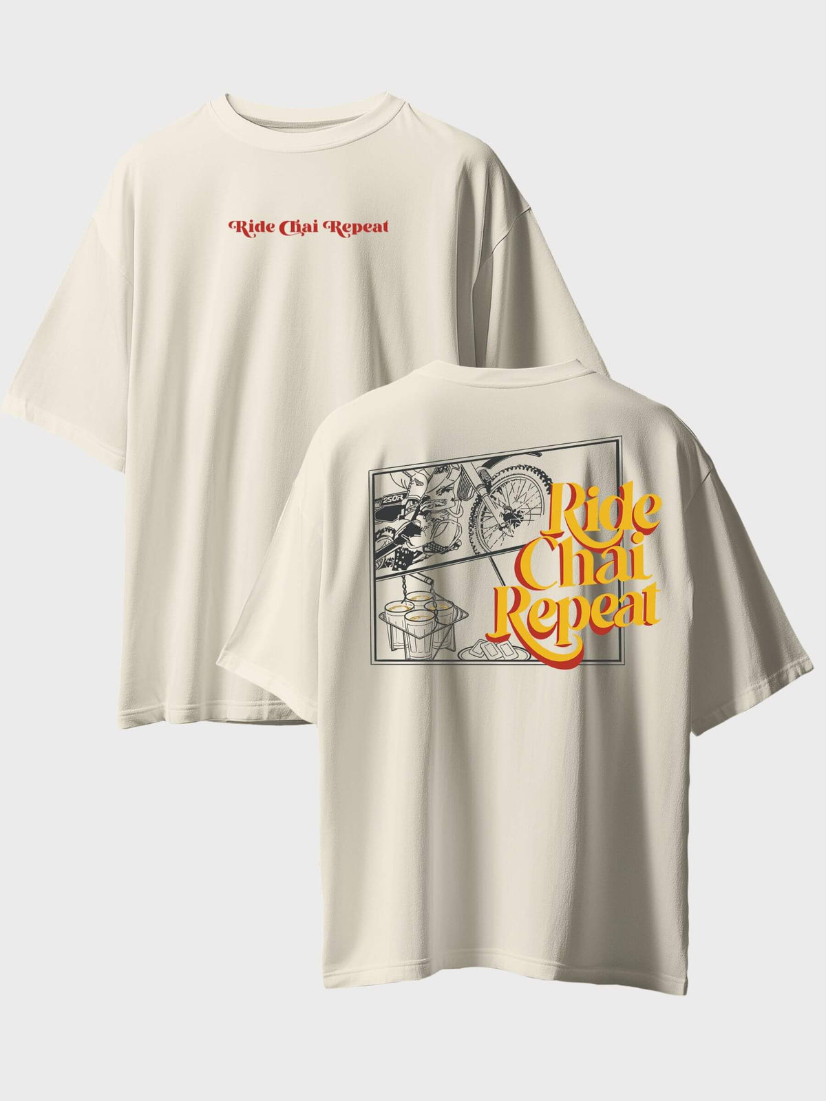 Ride Chai Repeat Oversized T-Shirt