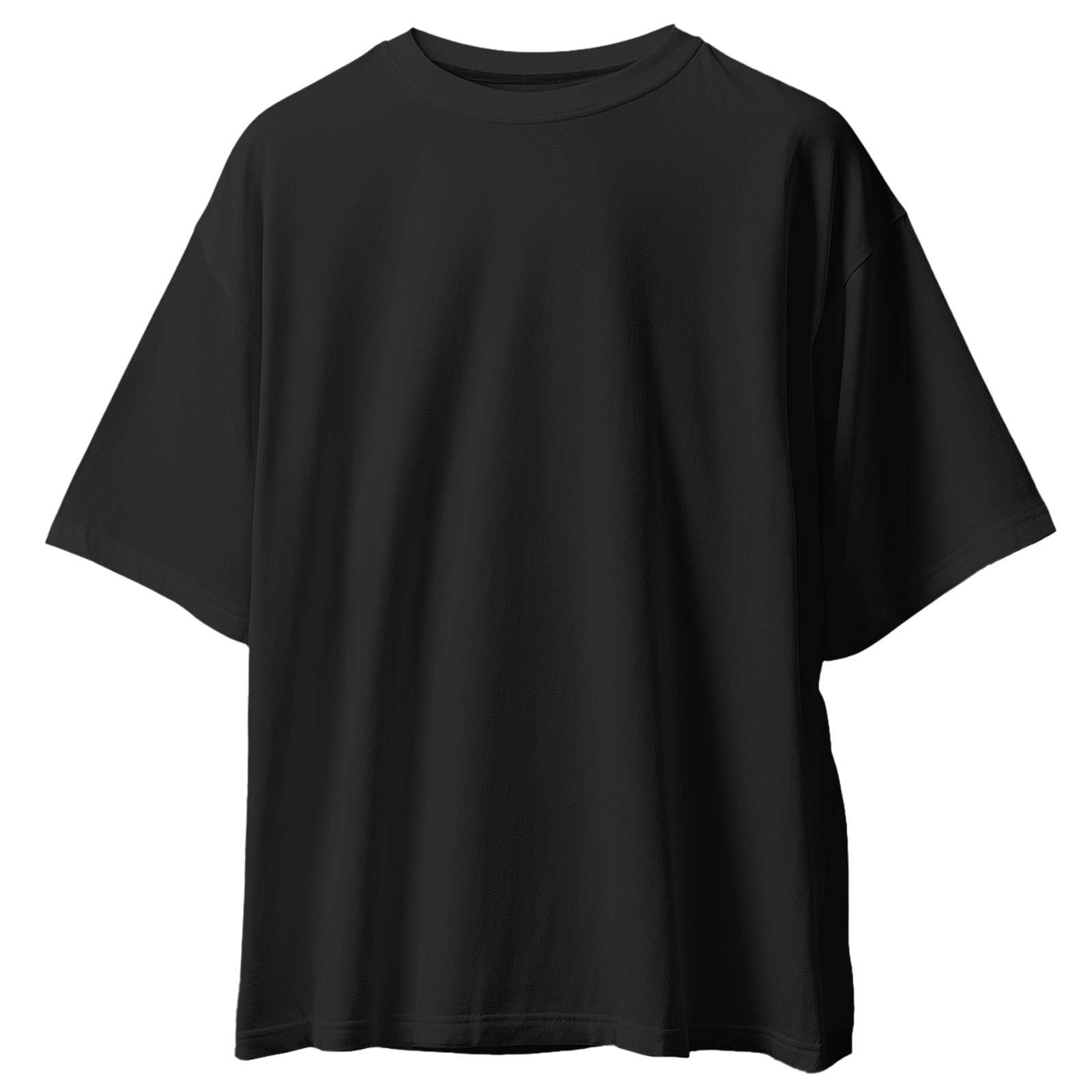 Solids: Black Oversized T-Shirt