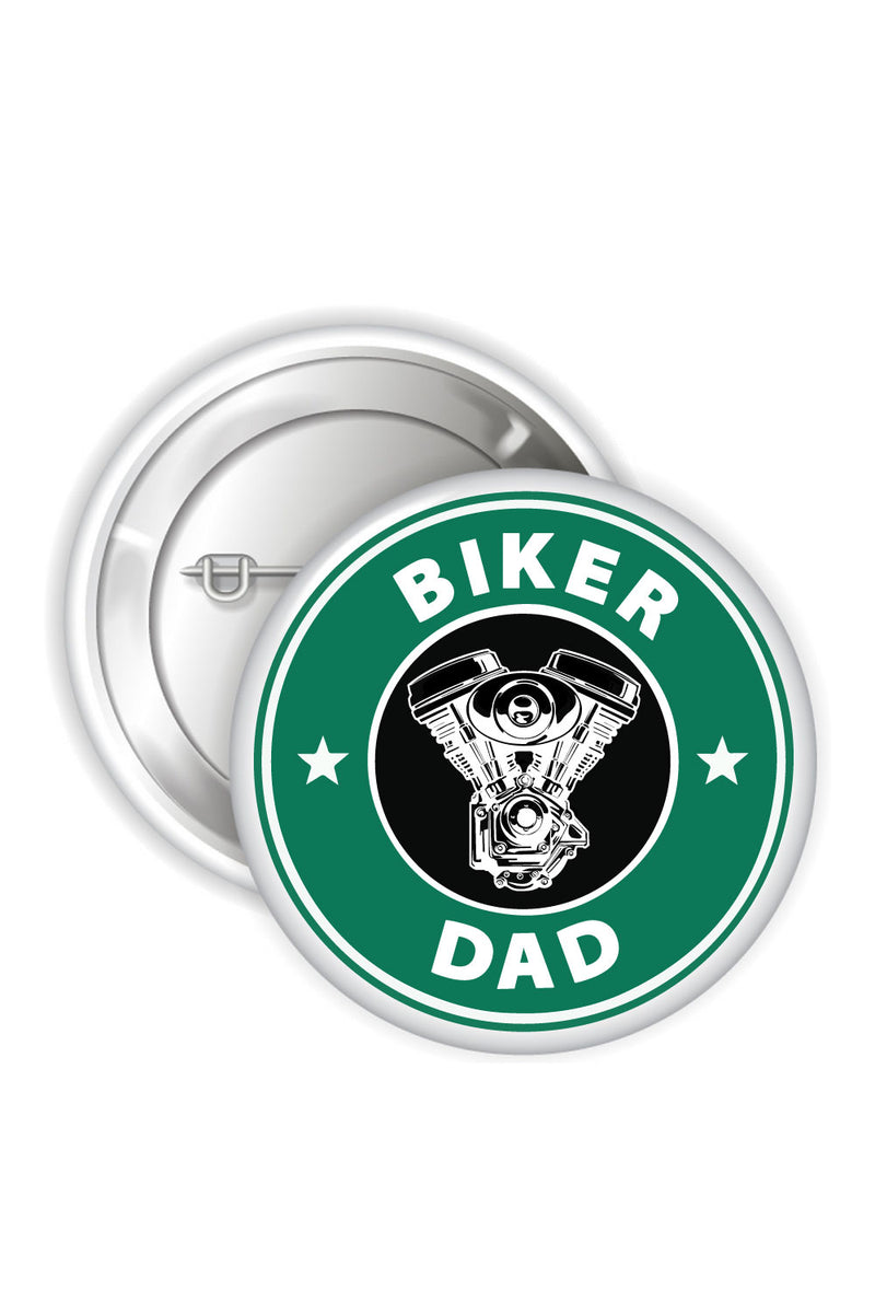 Button Badges - Biker Dad - ChrisCross.in