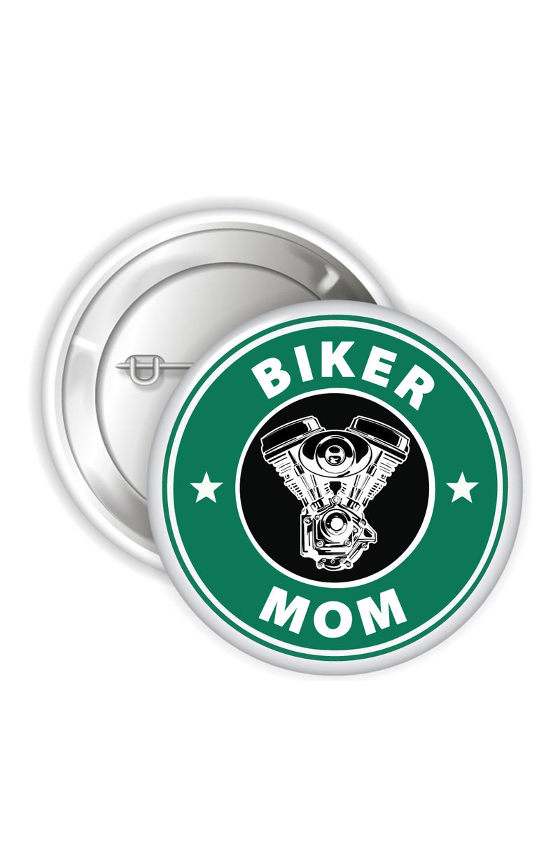 Button Badges - Biker Mom - ChrisCross.in