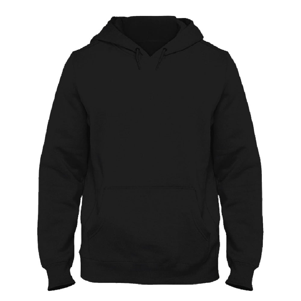 Einfacher schwarzer Hoodie