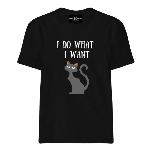 I Do What I Want Cat T Shirt - ChrisCross.in