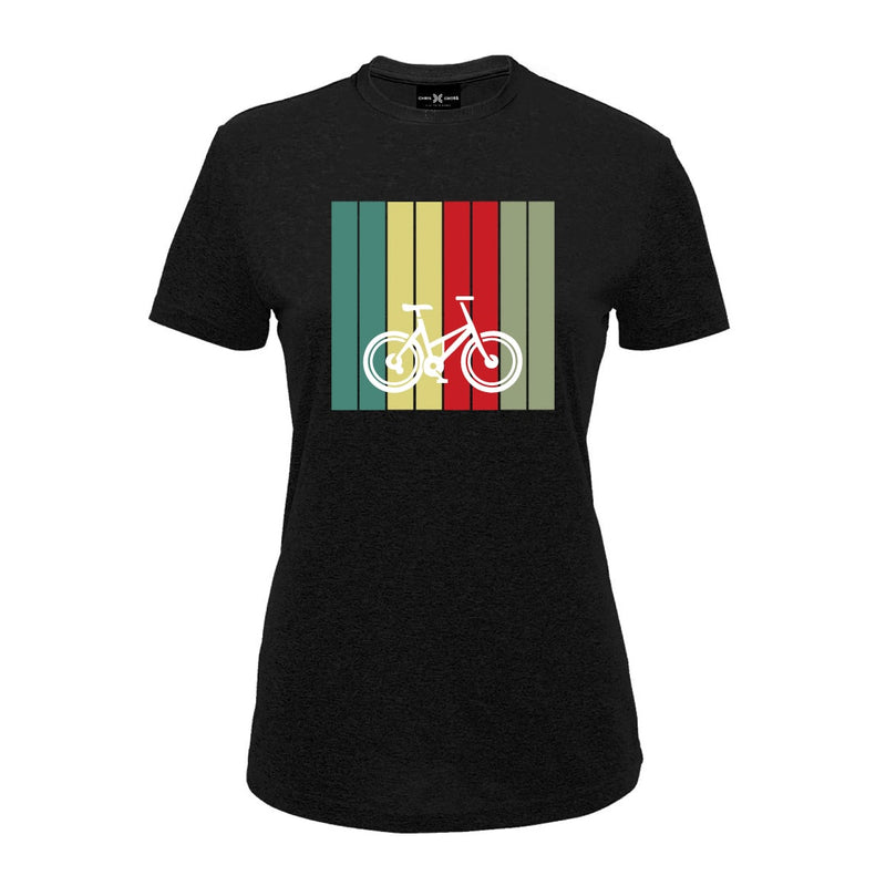 Pastel Cycle (Black) Women's T Shirt - ChrisCross.in