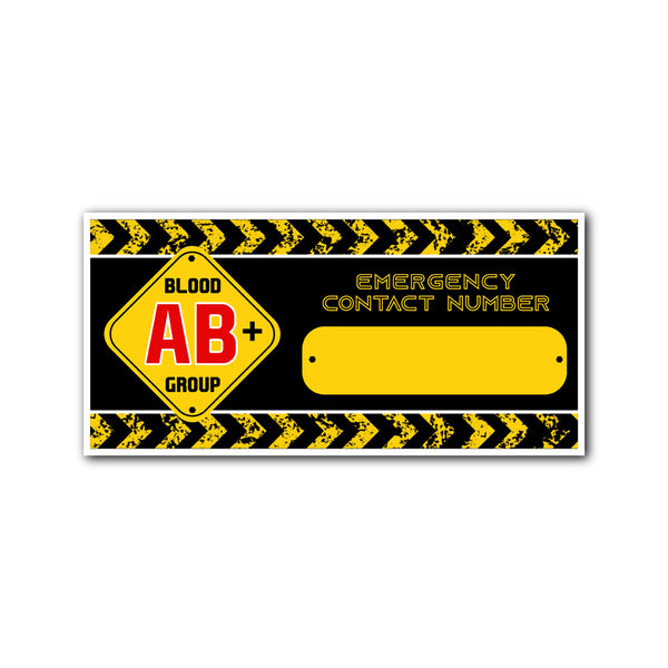 Blood Group Sticker: AB+ - ChrisCross.in