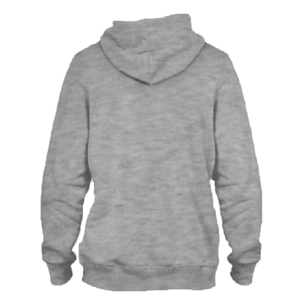 Einfacher grauer Melange-Hoodie