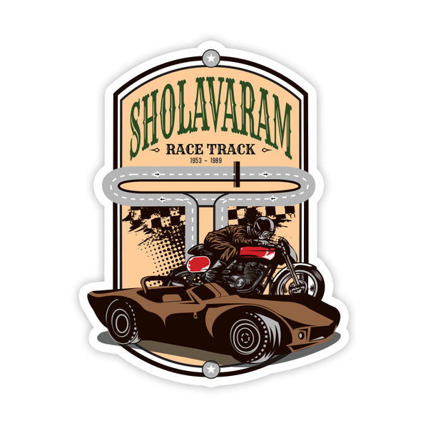 Sholavaram Race Track Sticker - ChrisCross.in