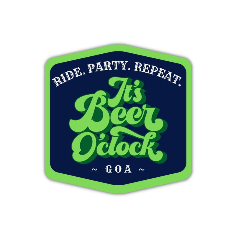 Beer O'Clock Goa Sticker