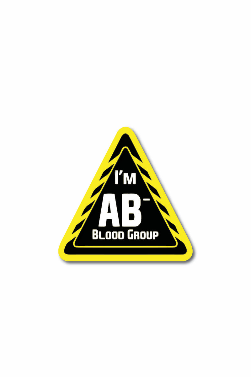 Blood Group Sticker: AB- - ChrisCross.in
